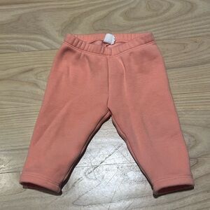 Baby GAP Cozy Fleece-Lined Leggings Peach apricot color